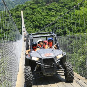 RZR Regular Mas Puente Colgante Mas Canopy Mulas Para 3 O 4 Personas Tours En Puerto Vallarta